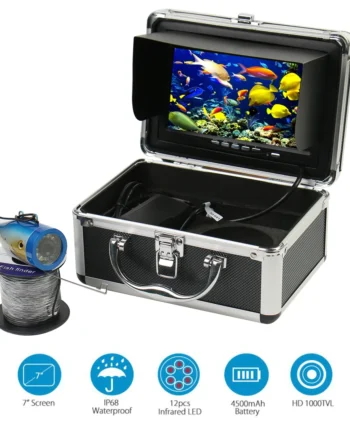 Cámara de pesca subacuática, 7 pulgadas, 1000TVL, IP68, impermeable, 15M, 30M, 50M, hielo/MAR/Río